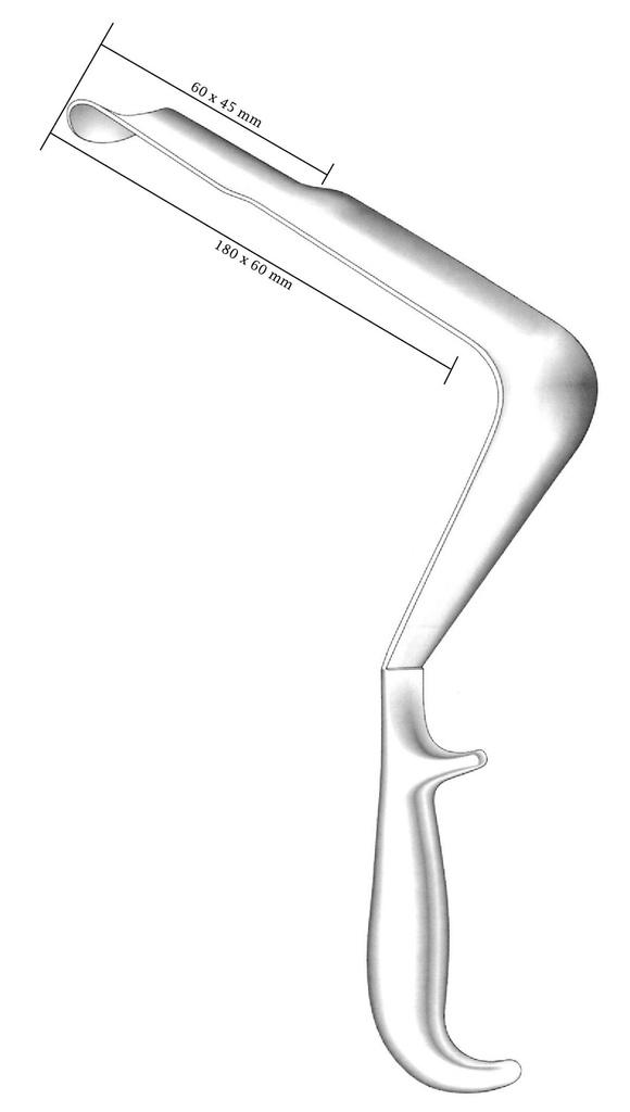 Retractor de pelvis St-Marks, figura 2
