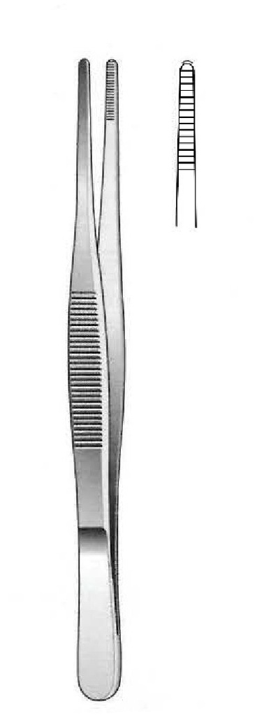 Pinza para disección modelo estrecha estándar - longitud = 14.5 cm / 5-1/2"