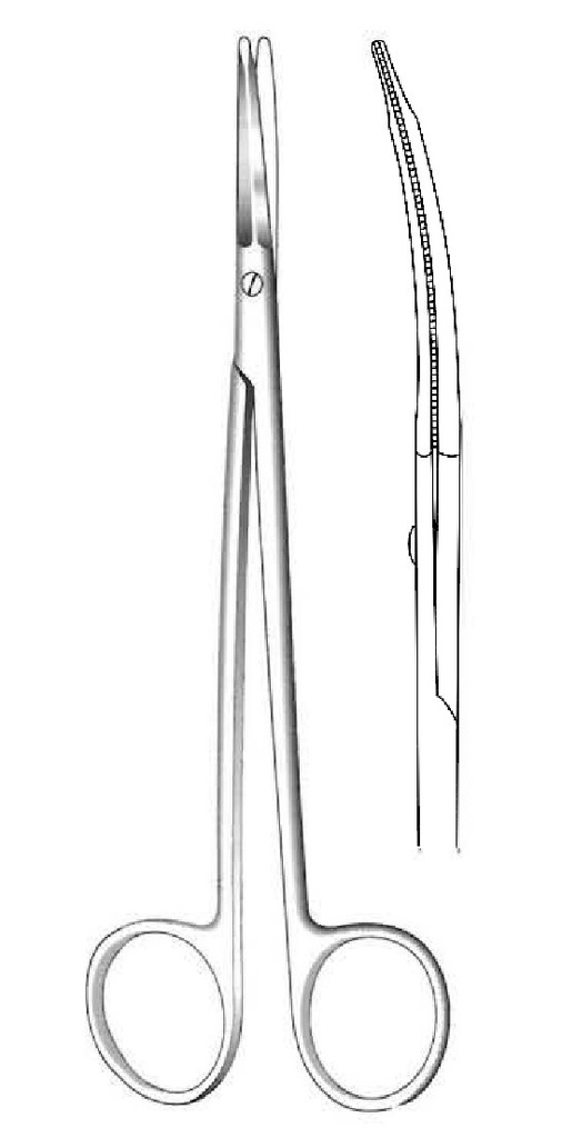 Tijera para estiramiento facial Stella-S, curva