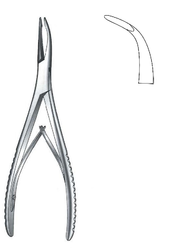 Gower clamp for Stellbrink bones, strong curve