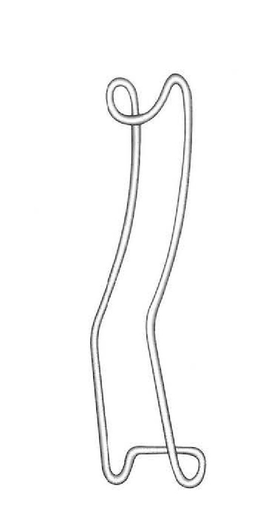 Depresor de mejillas y lengua Sternberg - longitud = 16 cm / 6-1/4"