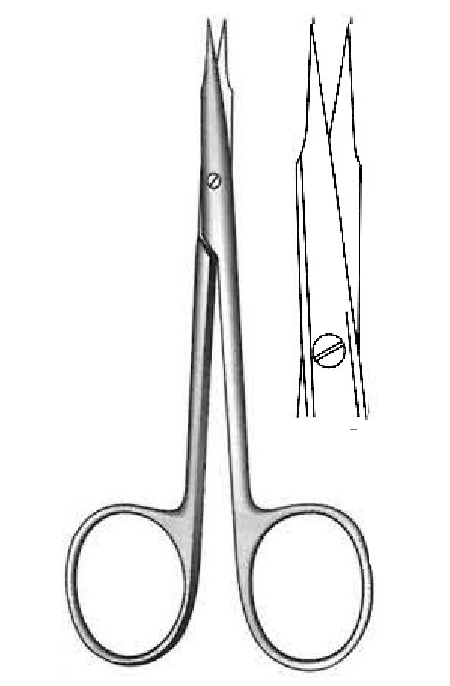 Stevens Tenotomy Scissors, sharp, straight - length = 10 cm / 3-3 / 4 "