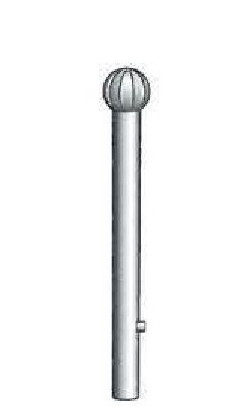 Only stille spherical Burn - diameter = 8.0 mm