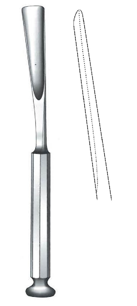 Stille bone gouge, curve, width = 10 mm
