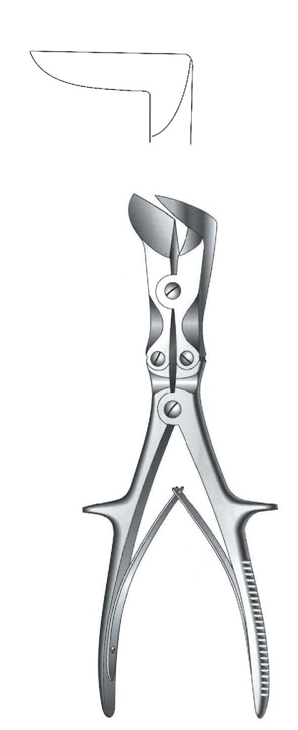 Stille-Liston bone cutting clamp, angled