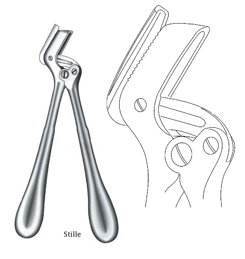 Cizalla para yeso Stille, hoja con parte posterior reforzada - longitud = 23 cm / 9"