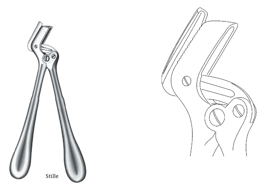 Cizalla para yeso Stille, hoja sin parte posterior reforzada - longitud = 26 cm / 10-1/4"