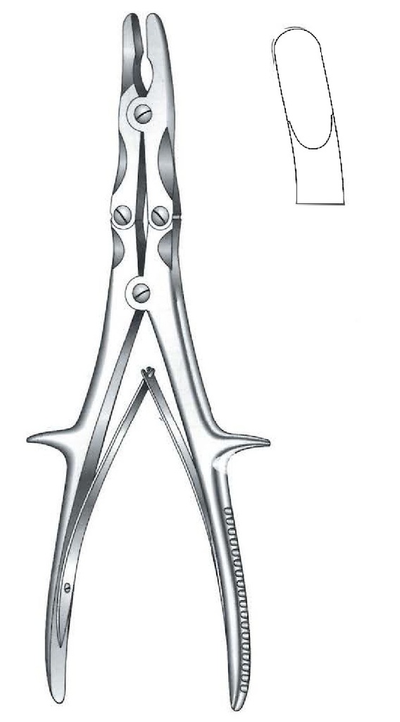 Pinza gubia para huesos de Stille-Ruskin