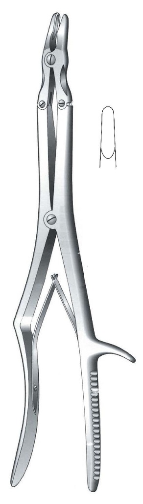 Pinza gubia para huesos Sypert, punta = 6 mm