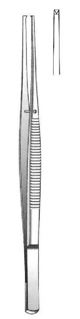Pinza para disección de Taylor, recta, dientes = 1:2