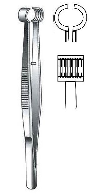 Instrumento para sujetar tendones, ancho = 2.5 mm