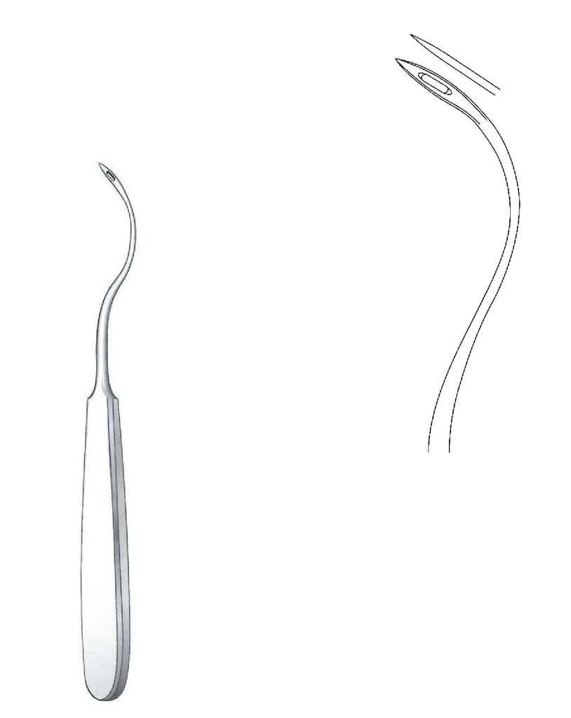 Punzones maxilares Tessier - longitud = 21.5 cm / 8-1/2"