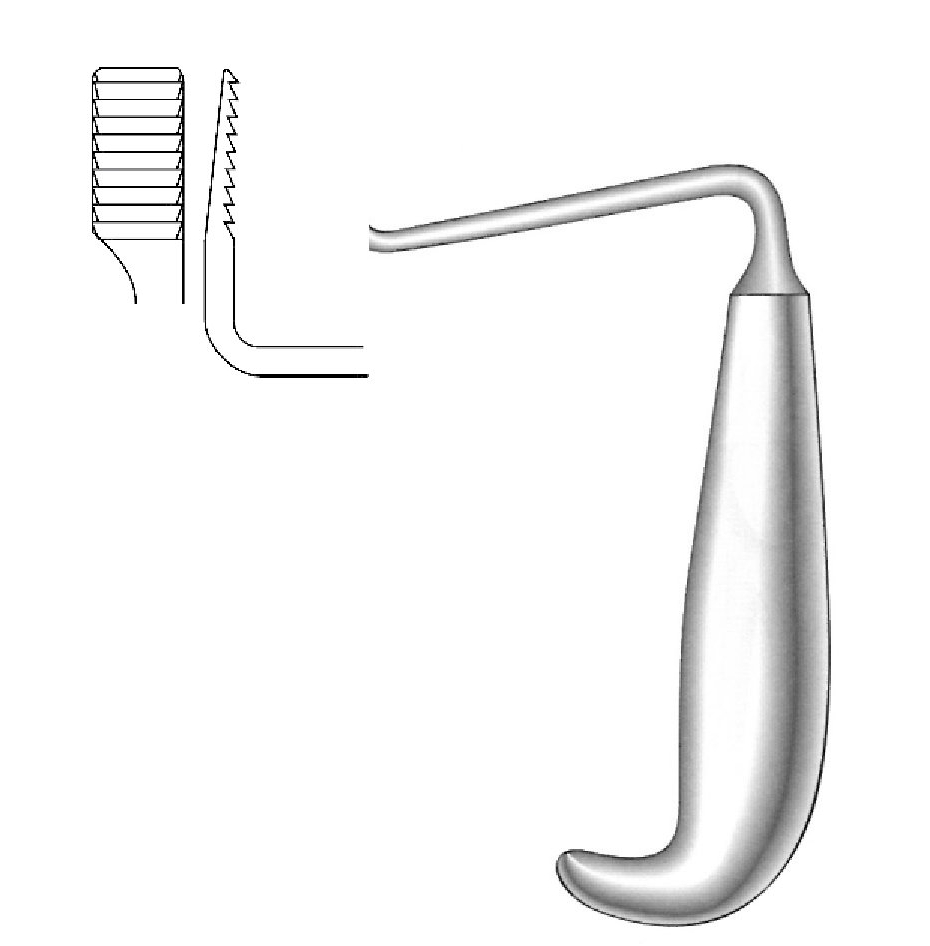 Retractor de movilización Tessier, derecha
