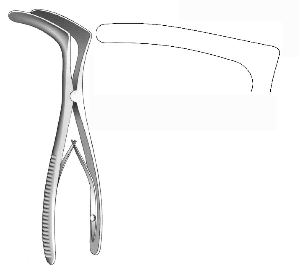 Tessier Pediatric Nasal Speculum, blade = 60 x 7.5 mm