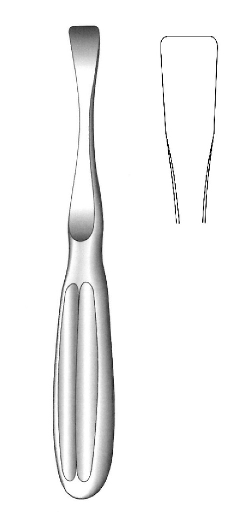 Tessier Periosteal Elevator, tip = 12 mm