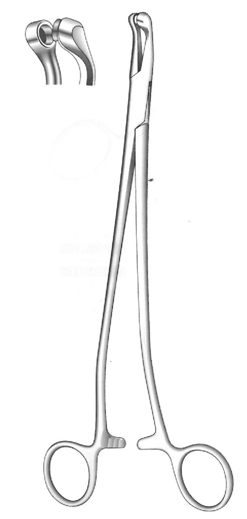 Thomas-Gaylor uterine biopsy clamp-length = 22 cm / 8-1 / 2 "