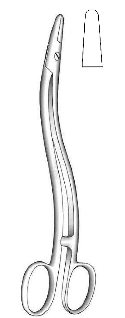 Porta agujas Thomson-Walker, forma de S