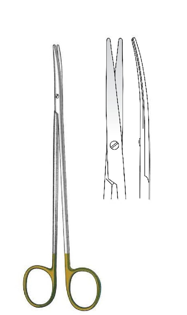 Toennis-Adson dissection scissors, TC Gold
