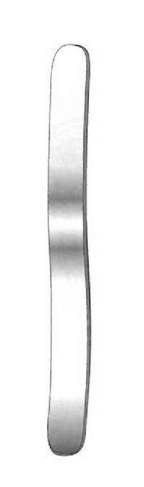Lingual depressor, curve - length = 14 cm / 5-1 / 2 "