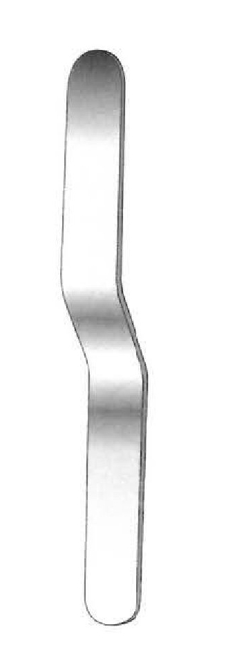 Depresor lingual, angulado - longitud = 14 cm / 5-1/2"