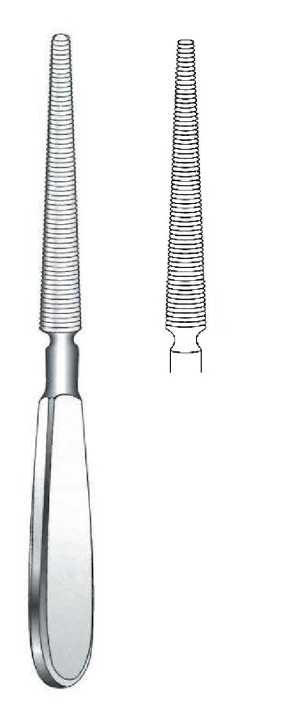 Raspador para articulaciones tipo troclear