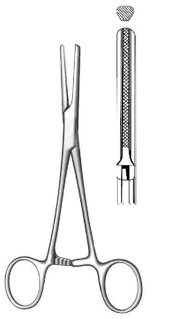 Pinza para tubos estándar, dientes dentado - longitud = 18 cm / 7"