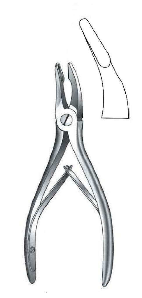 Pinza gubia para hueso universal
