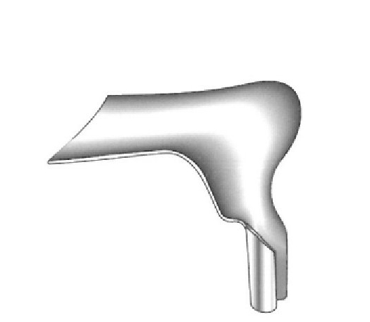 Scherback vaginal speculum, blade only - blade = 55 x 40, 60 mm