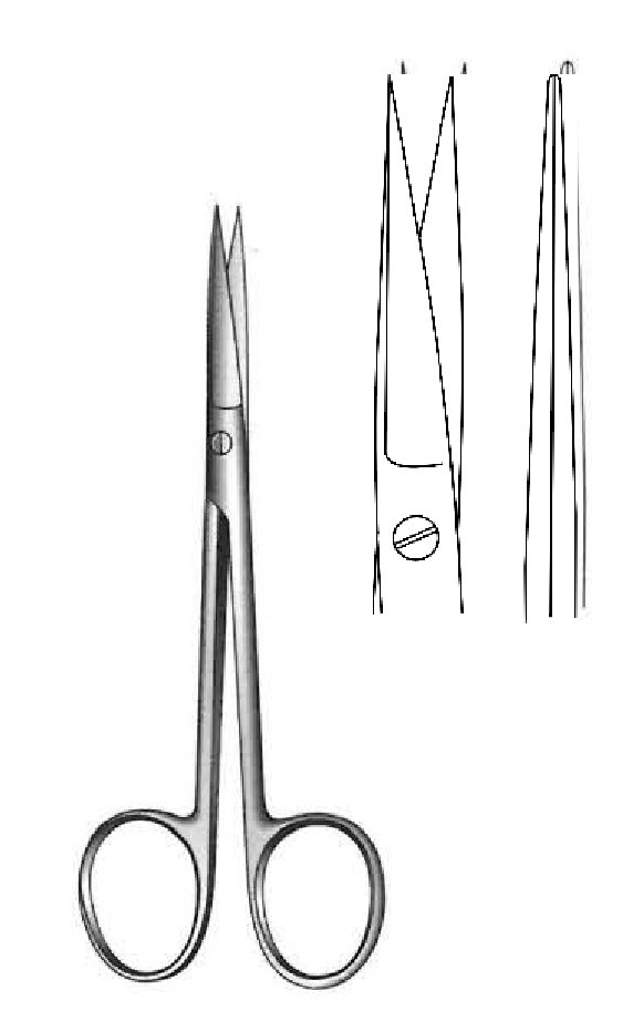 Wagner dissection scissors, straight