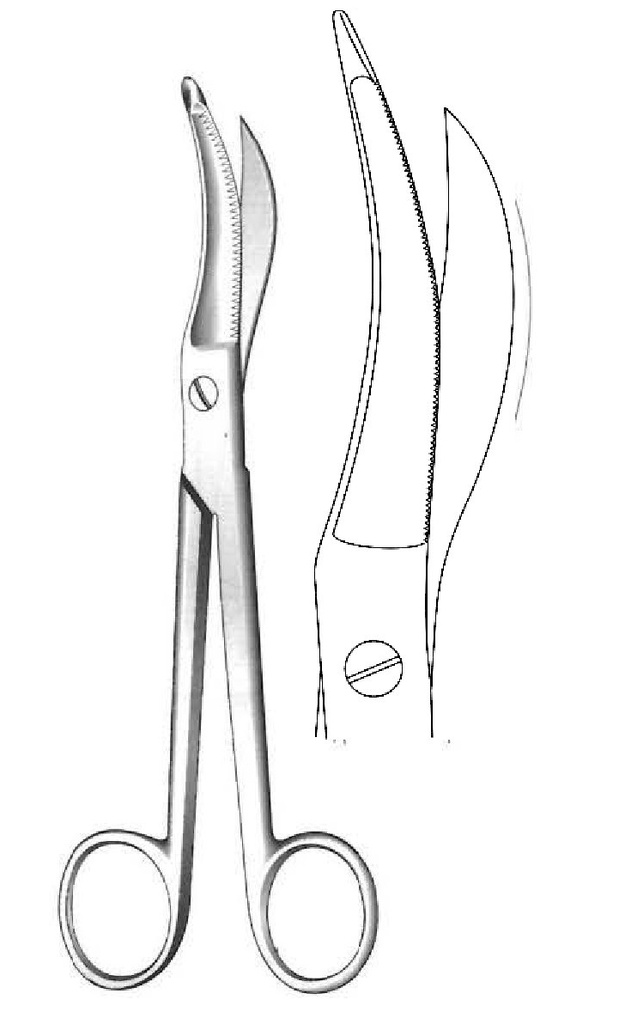 Waldmann Nasal Scissors - Length = 18 cm / 7-1 / 4 "