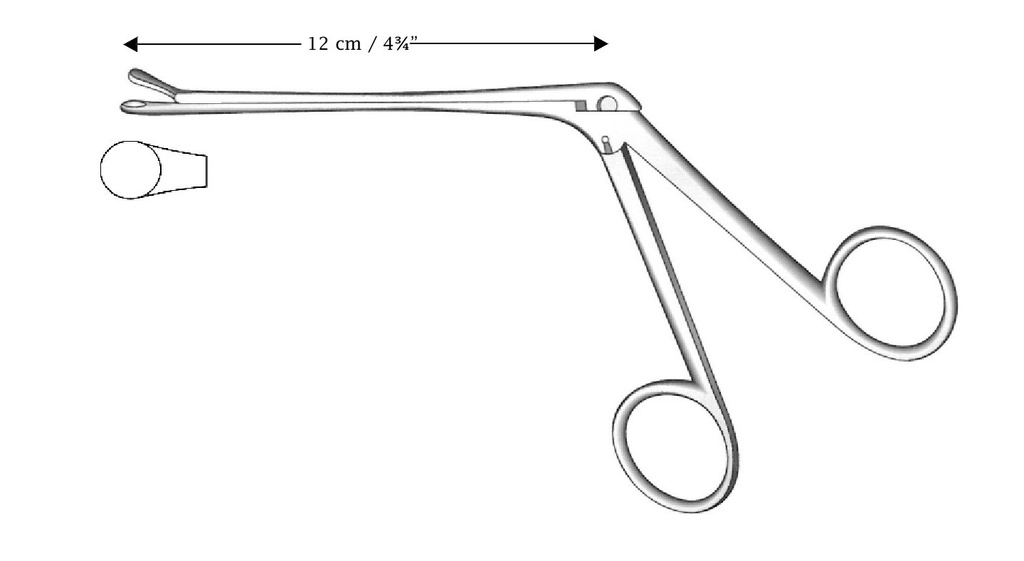 Watson-Williams nasal polyps clamp, round tip
