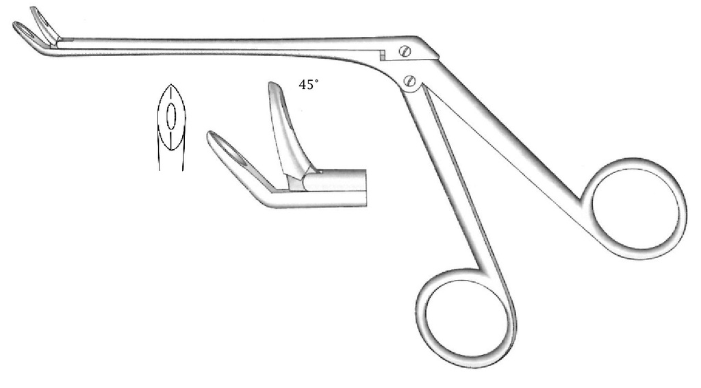 Nasal Weil-Blakesley clamp, 45 ° angle, by cutting, Figure 3