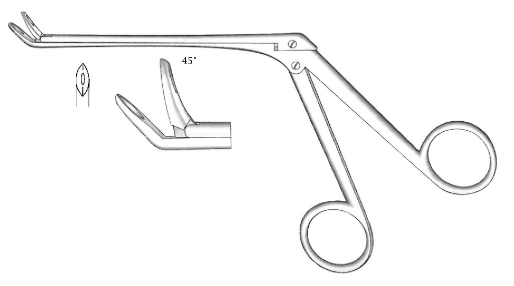 Nasal Weil-Blakesley clamp, 45 ° angle, Figure 1