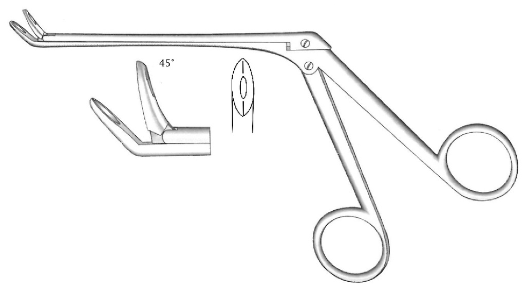 Nasal Weil-Blakesley clamp, 45 ° angle, Figure 4