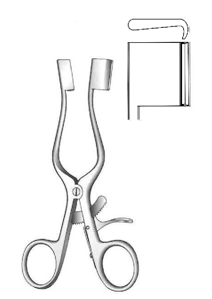 Retractor de Weitlaner, valvas sólidas