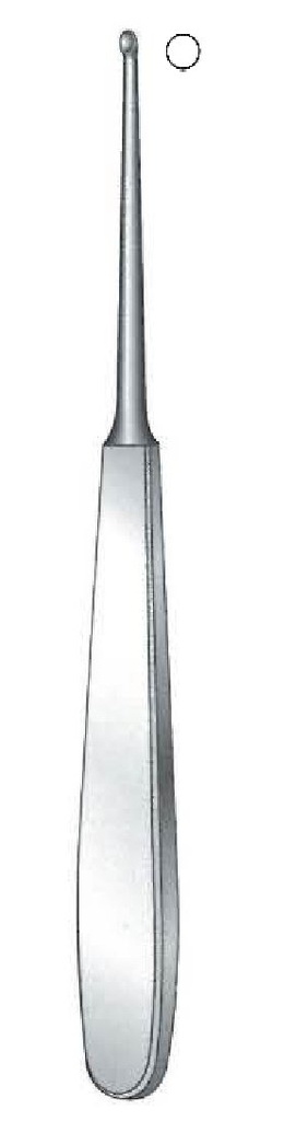 Williger bone curette, round tip, figure 00