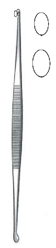 Williger Bone Curette, oval tips, figure 1/2
