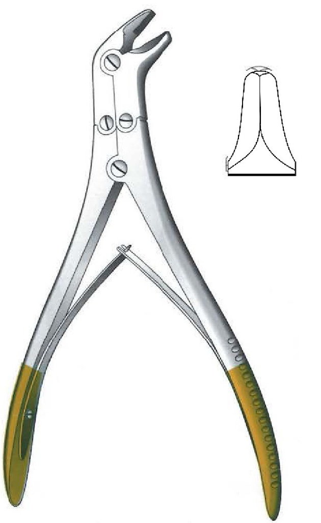 Alicate cut wires, thin angled model, Gold TC
