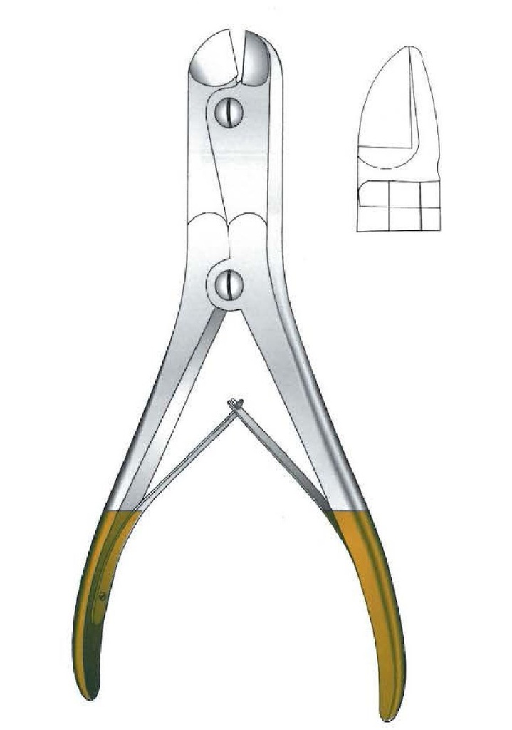 Alicate para cortar alambre, TC Gold - longitud = 18 cm / 7"
