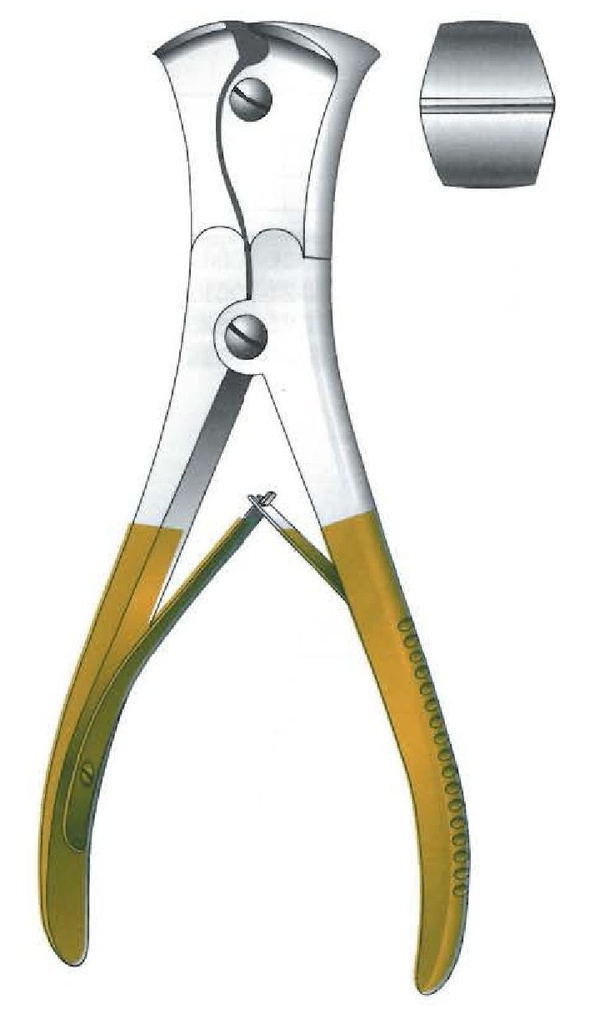 Alicate para cortar alambre para alambres blandos de hasta 3.5 mm, TC Gold - longitud = 22 cm / 8-3/4"