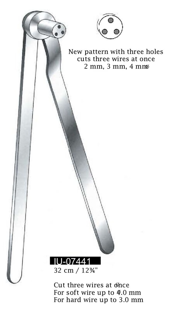 Alicate para cortar alambres nuevo modelo con tres agujeros