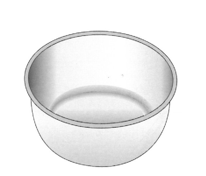 Redondo galipot container, size 43 x 75 mm