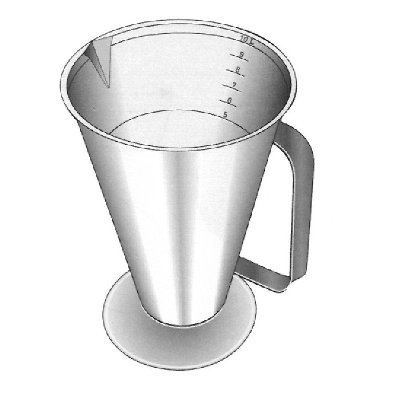 Medida graduada, 1 lts
