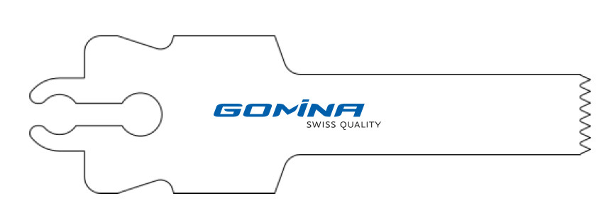 Hoja de sierra quirúrgica estéril 35mm x 9mm x 0.80mm