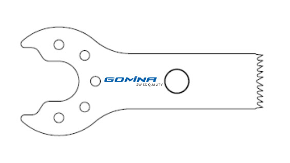 Saw blade with 12mm x 9mm x 0.60mm