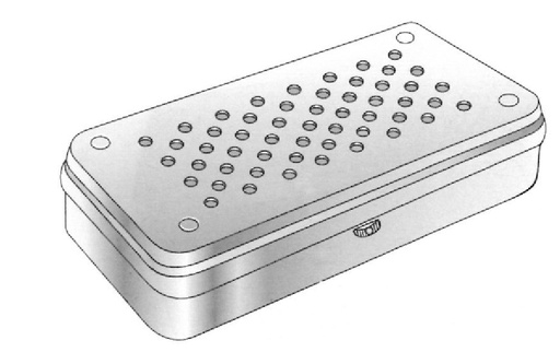 [IU-1075-20] Estuche esterilizador con filtro especial, tapa con pomo