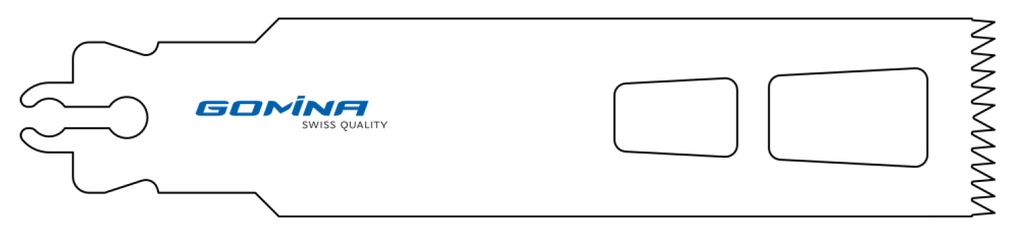 Hoja de sierra quirúrgica estéril 90mm x 25mm x 0.90mm
