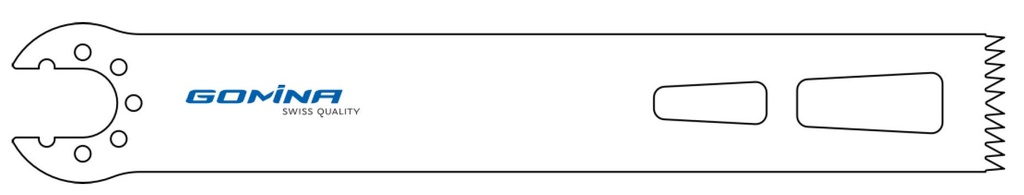 Hoja de sierra quirúrgica no estéril 110mm x 19mm x 1.27mm