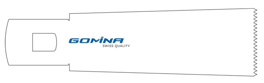 Hoja de sierra quirúrgica estéril 70mm x 27mm x 0.80mm