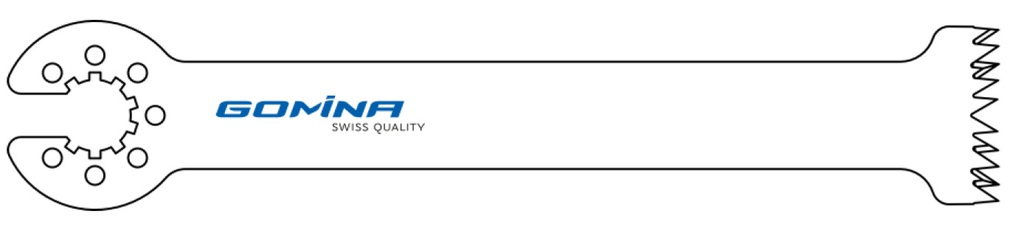 Hoja de sierra quirúrgica estéril 90mm x 12 / 19mm x 1.27mm